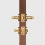 Maniglia per porta in ottone massiccio HART