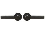 HICE Ensemble de poignées de porte et de serrures à levier en laiton massif