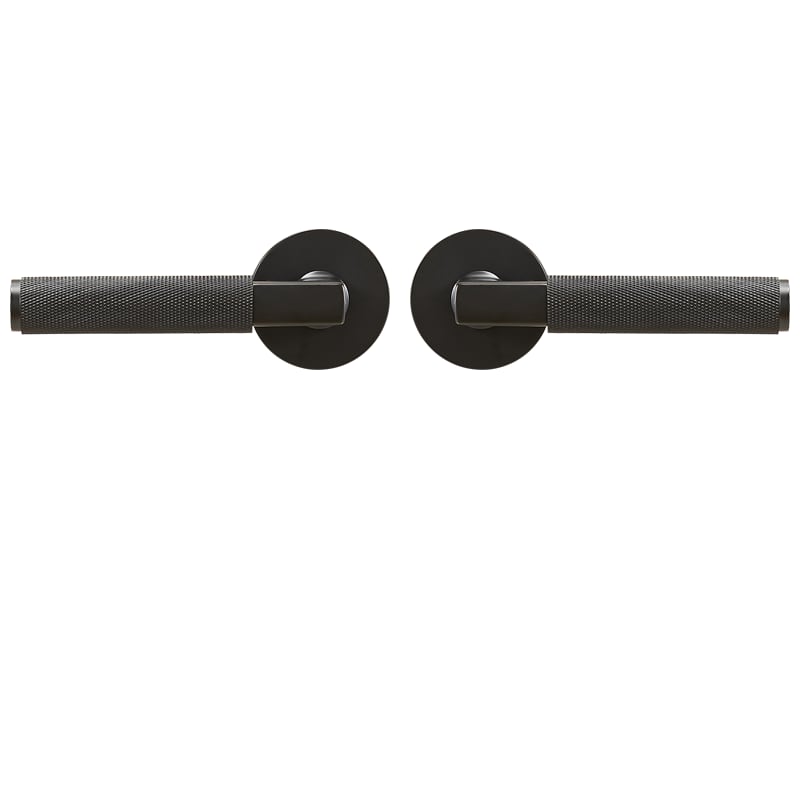 HICE Ensemble de poignées de porte et de serrures à levier en laiton massif