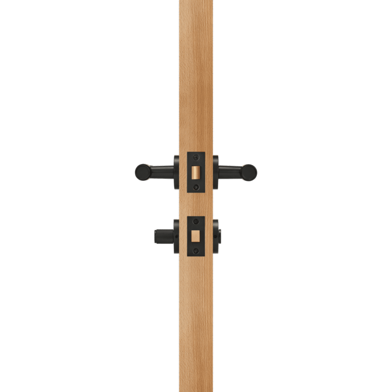 HICE Ensemble de poignées de porte et de serrures à levier en laiton massif