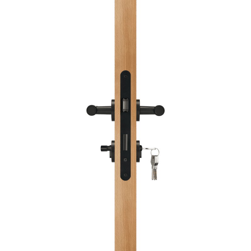 HICE Ensemble de poignées de porte et de serrures à levier en laiton massif