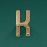 HIERO Ganci porta lettere in ottone massiccio