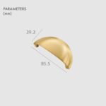 HIGHGATE massief messing komgreep