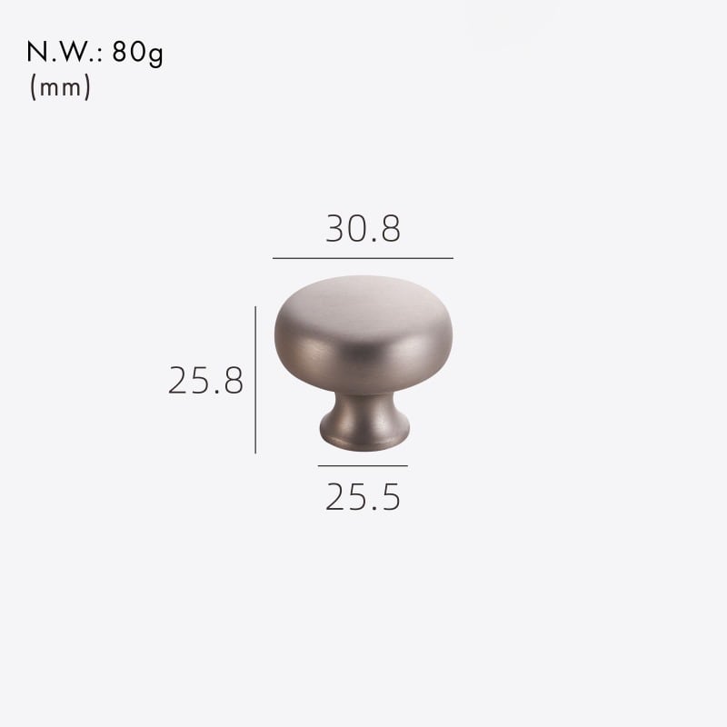 HIGHGATE Pomelli in ottone massiccio