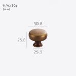 HIGHGATE Pomelli in ottone massiccio