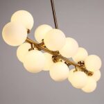 Lampadario in vetro smerigliato IGNIS