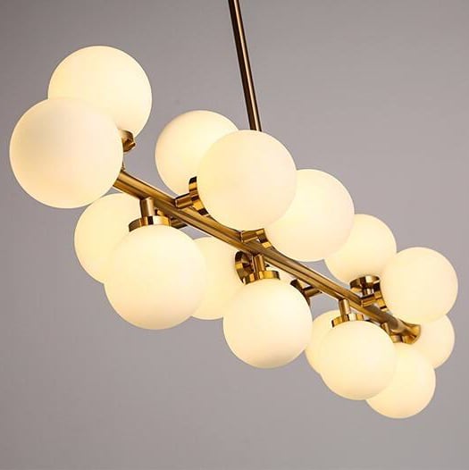 Lampadario in vetro smerigliato IGNIS