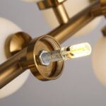 Lampadario in vetro smerigliato IGNIS