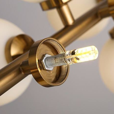 Lampadario in vetro smerigliato IGNIS