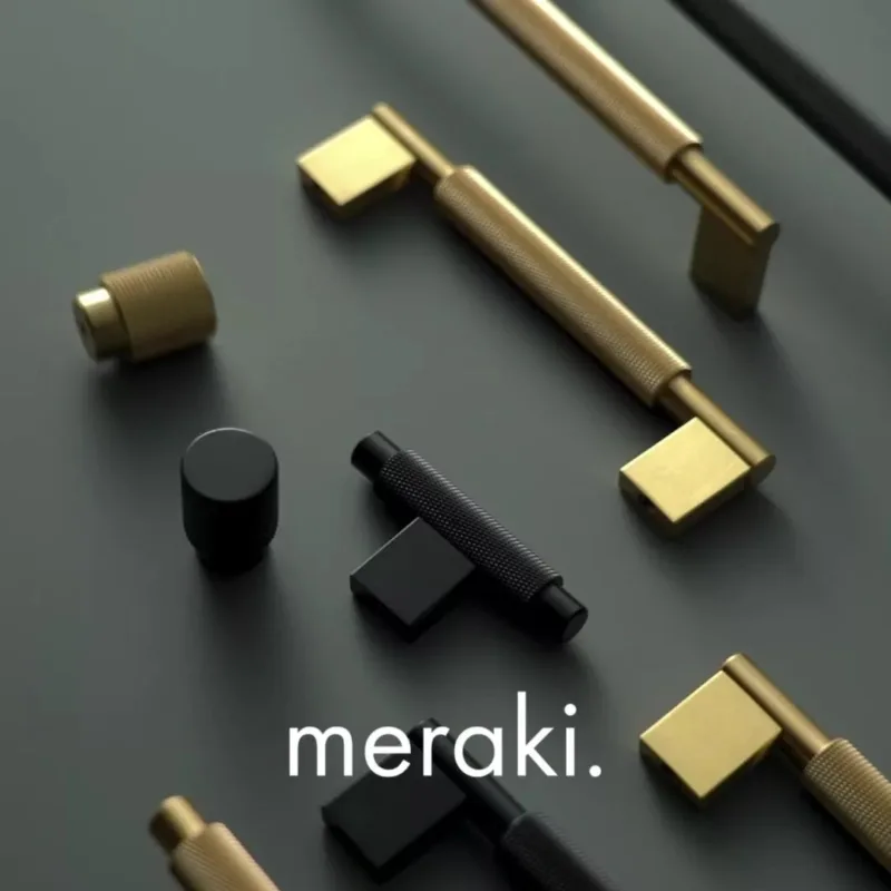 JAROD Massief messing gekartelde T-bar