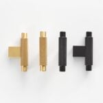 JAROD Massief messing gekartelde T-bar