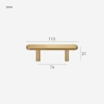 Poignée en laiton massif KAI