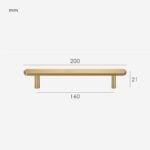 Poignée en laiton massif KAI