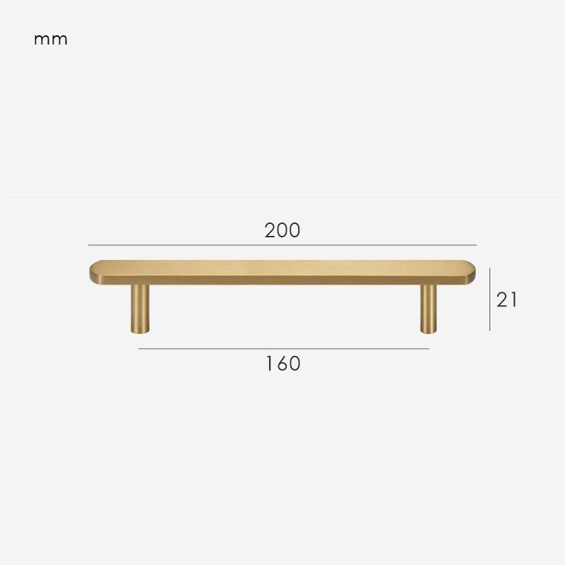 Poignée en laiton massif KAI