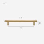 Poignée en laiton massif KAI