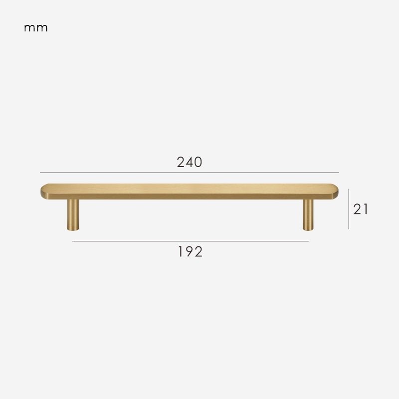 Poignée en laiton massif KAI