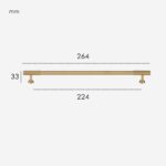 KANA Solid Brass Bar Handles