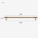 KANA Solid Brass Bar Handles