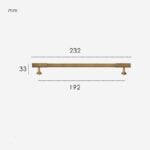 KANA Solid Brass Bar Handles