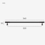 KANA Solid Brass Bar Handles