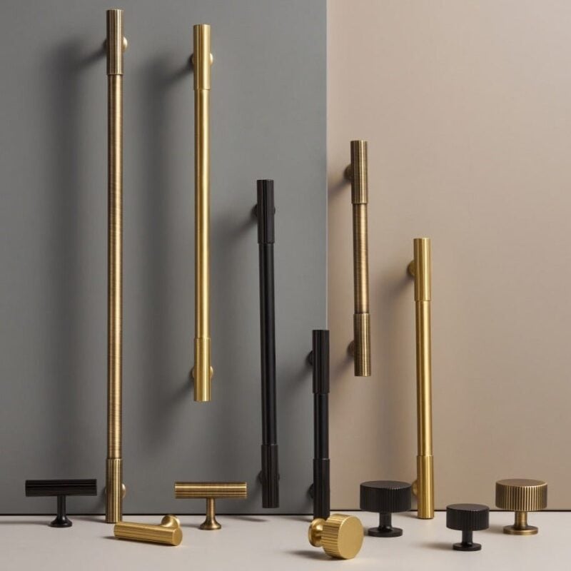 KANA Solid Brass Bar Handles