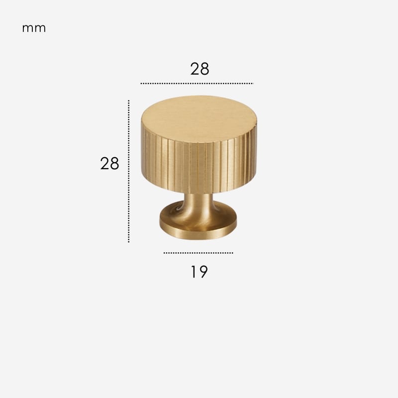 KANA Solid Brass Knobs 12 KANA Solid Brass Knobs