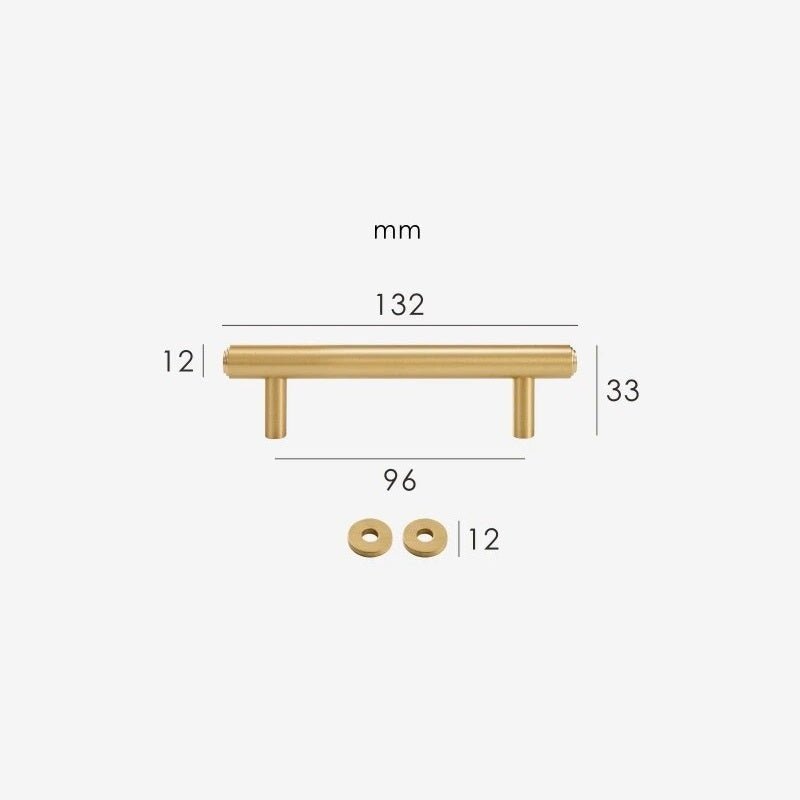 KATANA Massief Messing Handgrepen