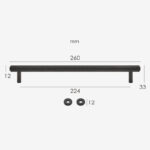 KATANA Massief Messing Handgrepen