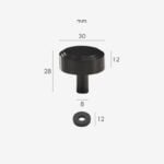 Pomos KATANA de latón macizo