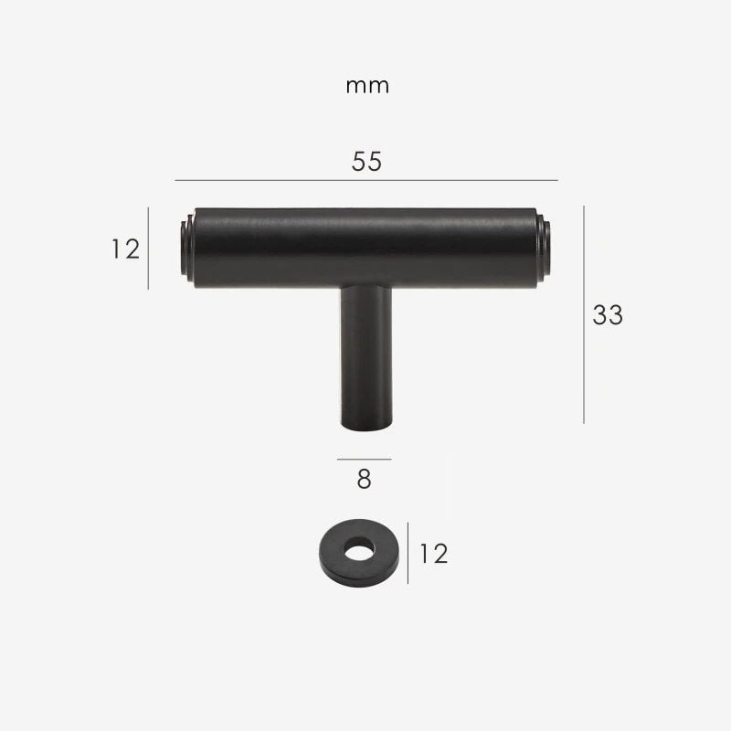 Barre a T in ottone massiccio KATANA