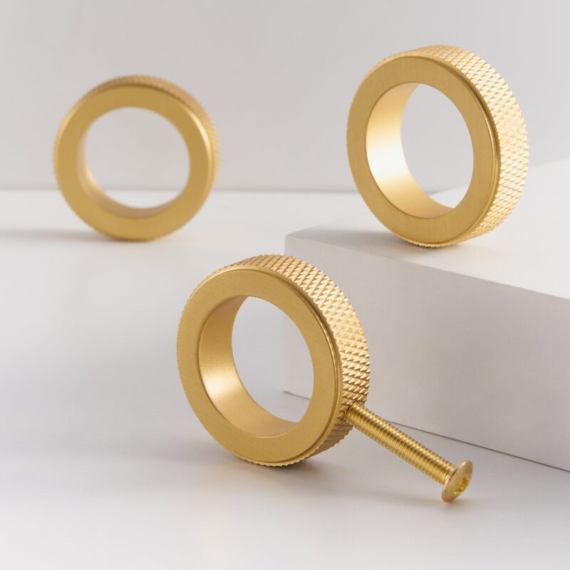 Bouton en laiton massif KERMA - Anneau 10 Bouton en laiton massif KERMA - Anneau