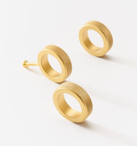 Bouton en laiton massif KERMA - Anneau 8 Bouton en laiton massif KERMA - Anneau