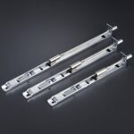 KLINK Messing hendel met verzonken grendel