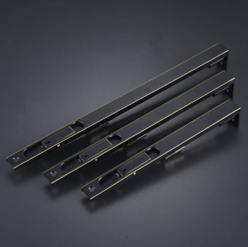 KLINK Messing hendel met verzonken grendel