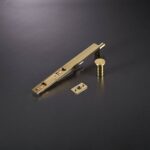 KLINK Messing hendel met verzonken grendel