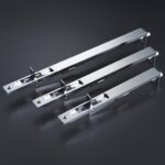 KLINK Messing hendel met verzonken grendel