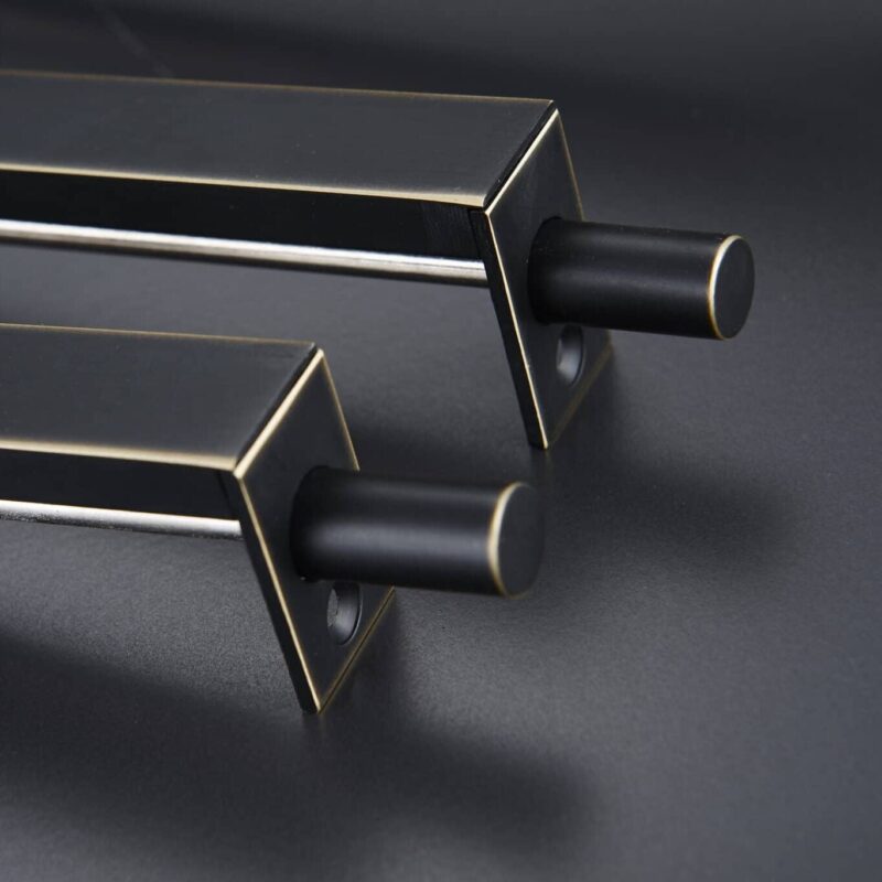 KLINK Messing hendel met verzonken grendel