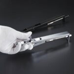 KLINK Messing hendel met verzonken grendel