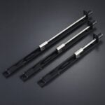 KLINK Messing hendel met verzonken grendel