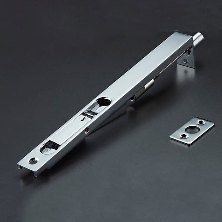 KLINK Messing hendel met verzonken grendel