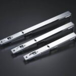 KLINK Messing hendel met verzonken grendel