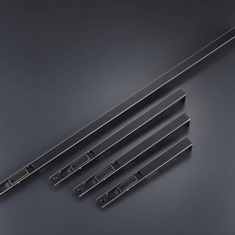 KLINK Messing hendel met verzonken grendel