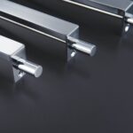 KLINK Messing hendel met verzonken grendel