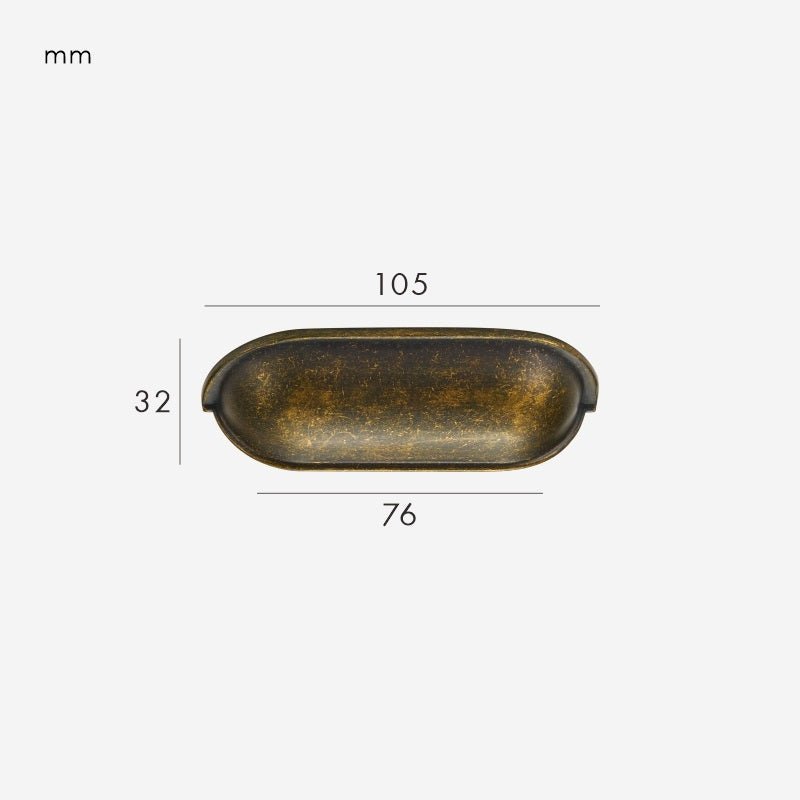 KORA Massief messing cup-handgrepen