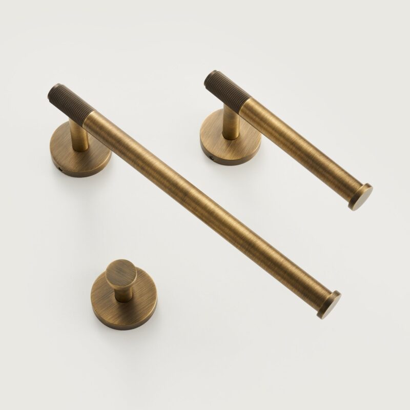 KRAM Knurled Solid Brass Hand Towel Rail