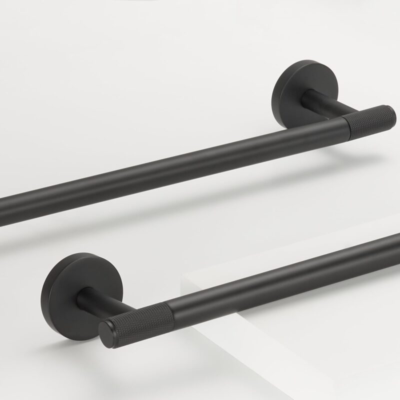 KRAM Knurled Solid Brass Hand Towel Rail