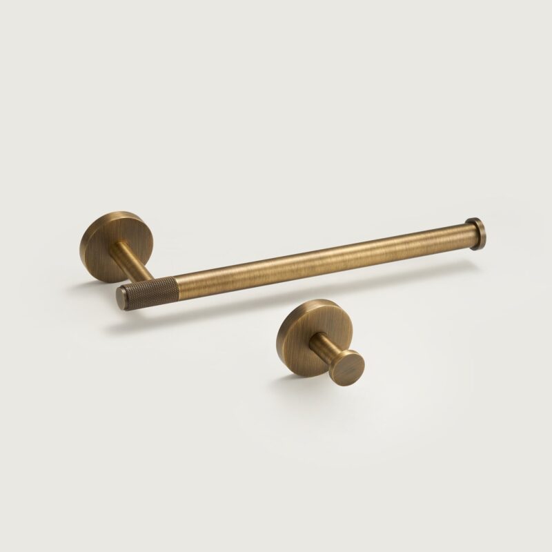 KRAM Knurled Solid Brass Hand Towel Rail