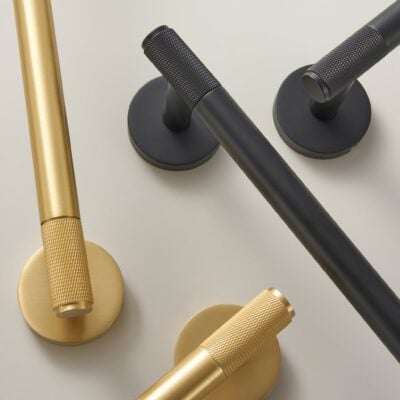 KRAM Knurled Solid Brass Hand Towel Rail - meraki.