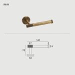 KRAM Solid Brass Toilet Roll Holder