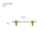 KRISTAL Acrylic & Brass Handles